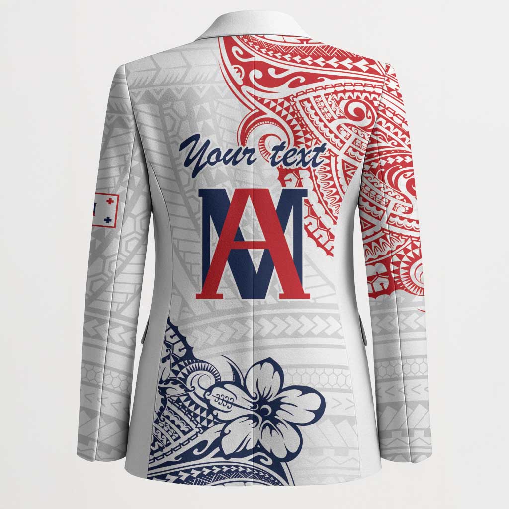 Kingdom of Uvea 1842-1860 Personalized Blazer Wallis and Futuna Polynesian Tribal Pattern - Polynesian Pride