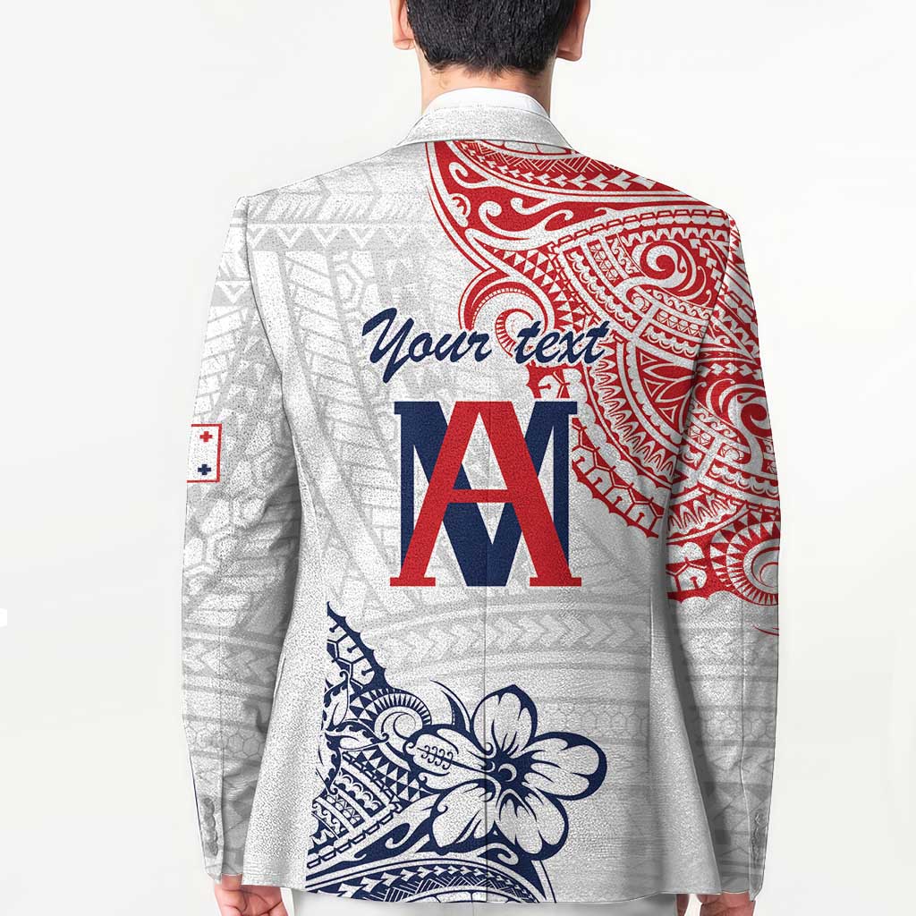 Kingdom of Uvea 1842-1860 Personalized Blazer Wallis and Futuna Polynesian Tribal Pattern - Polynesian Pride