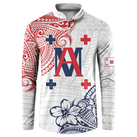 Kingdom of Uvea 1842-1860 Personalized Button Sweatshirt Wallis and Futuna Polynesian Tribal Pattern