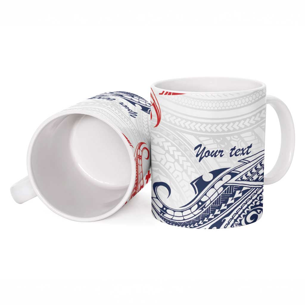 Kingdom of Uvea 1842-1860 Personalized Ceramic Mug Wallis and Futuna Polynesian Tribal Pattern - Polynesian Pride