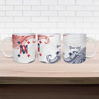 Kingdom of Uvea 1842-1860 Personalized Ceramic Mug Wallis and Futuna Polynesian Tribal Pattern - Polynesian Pride