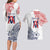 Kingdom of Uvea 1842-1860 Personalized Couples Matching Long Sleeve Bodycon Dress and Hawaiian Shirt Wallis and Futuna Polynesian Tribal Pattern