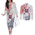 Kingdom of Uvea 1842-1860 Personalized Couples Matching Off The Shoulder Long Sleeve Dress and Long Sleeve Button Shirt Wallis and Futuna Polynesian Tribal Pattern