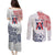 Kingdom of Uvea 1842-1860 Personalized Couples Matching Puletasi and Long Sleeve Button Shirt Wallis and Futuna Polynesian Tribal Pattern