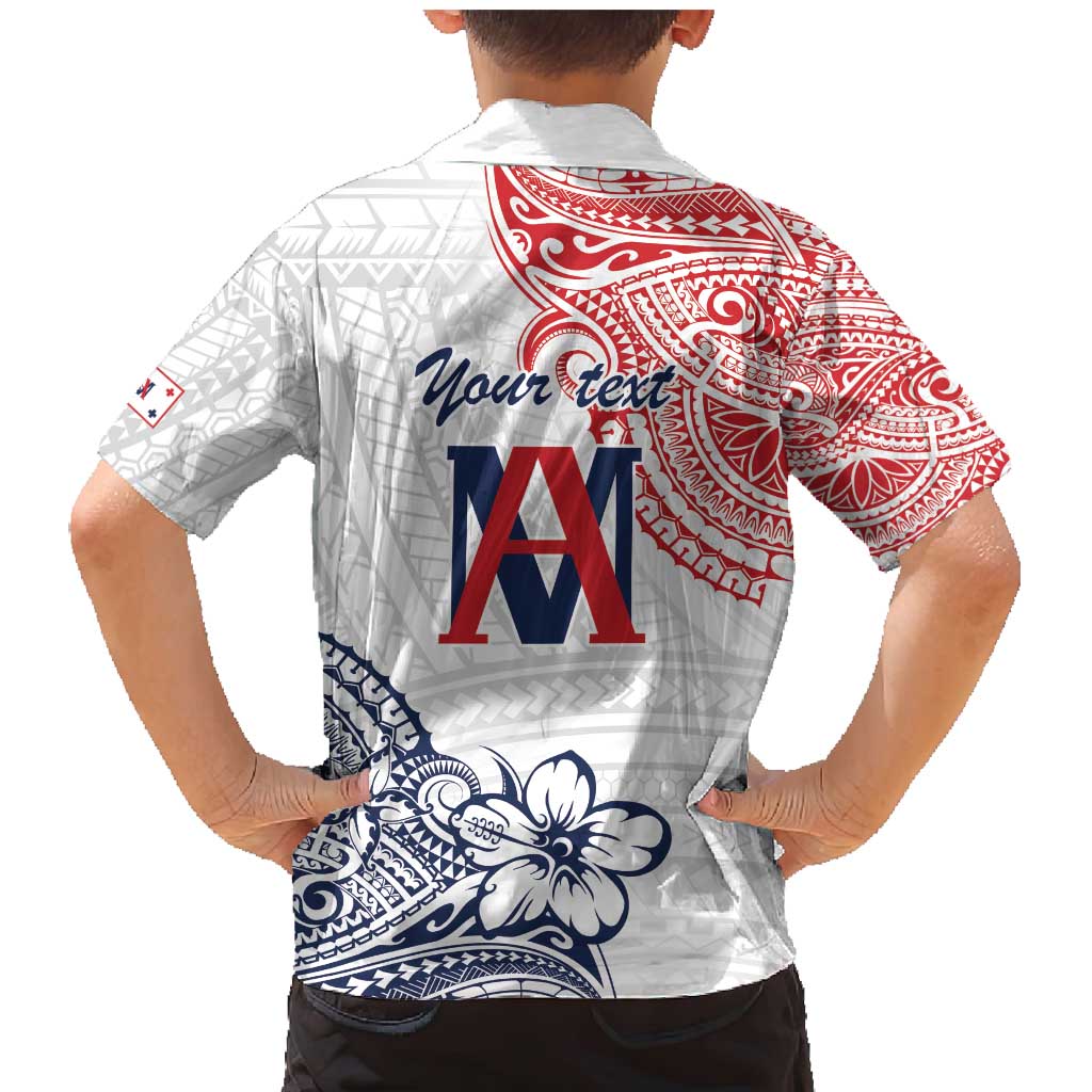 Kingdom of Uvea 1842-1860 Personalized Family Matching Mermaid Dress and Hawaiian Shirt Wallis and Futuna Polynesian Tribal Pattern