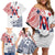 Kingdom of Uvea 1842-1860 Personalized Family Matching Off Shoulder Short Dress and Hawaiian Shirt Wallis and Futuna Polynesian Tribal Pattern
