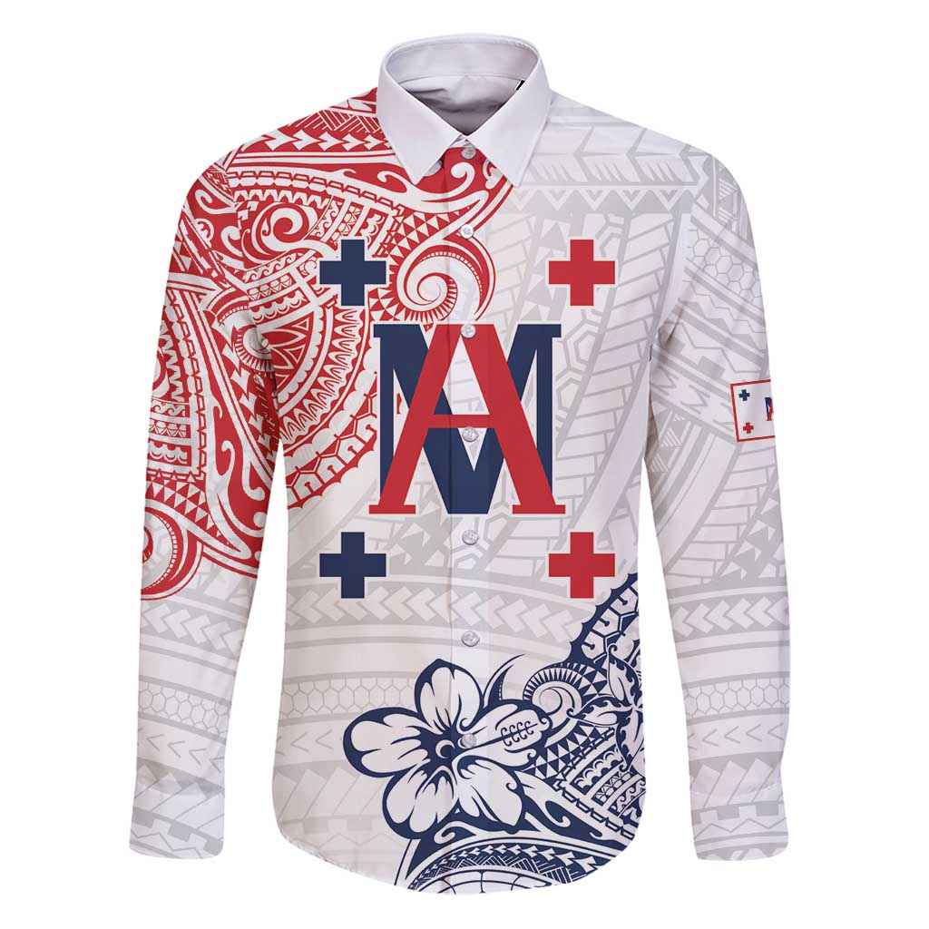 Kingdom of Uvea 1842-1860 Personalized Family Matching Puletasi and Hawaiian Shirt Wallis and Futuna Polynesian Tribal Pattern