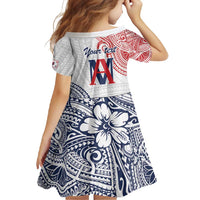 Kingdom of Uvea 1842-1860 Personalized Family Matching Short Sleeve Bodycon Dress and Hawaiian Shirt Wallis and Futuna Polynesian Tribal Pattern