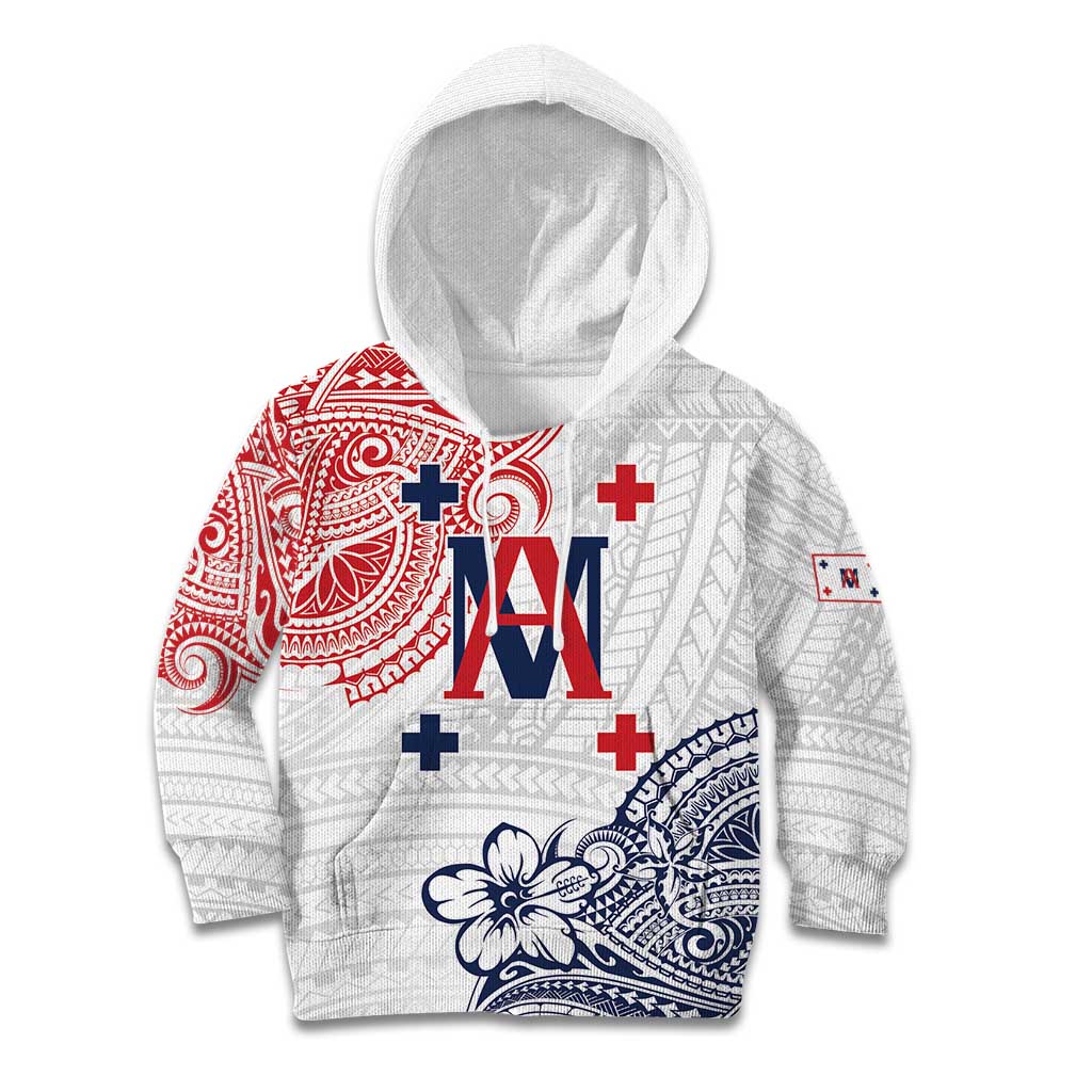 Kingdom of Uvea 1842-1860 Personalized Kid Hoodie Wallis and Futuna Polynesian Tribal Pattern