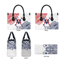 Kingdom of Uvea 1842-1860 Personalized Leather Bag Wallis and Futuna Polynesian Tribal Pattern - Polynesian Pride