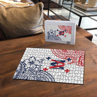 Kingdom of Uvea 1842-1860 Personalized Puzzle Wallis and Futuna Polynesian Tribal Pattern - Polynesian Pride