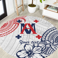 Kingdom of Uvea 1842-1860 Personalized Round Carpet Wallis and Futuna Polynesian Tribal Pattern