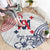 Kingdom of Uvea 1842-1860 Personalized Round Carpet Wallis and Futuna Polynesian Tribal Pattern