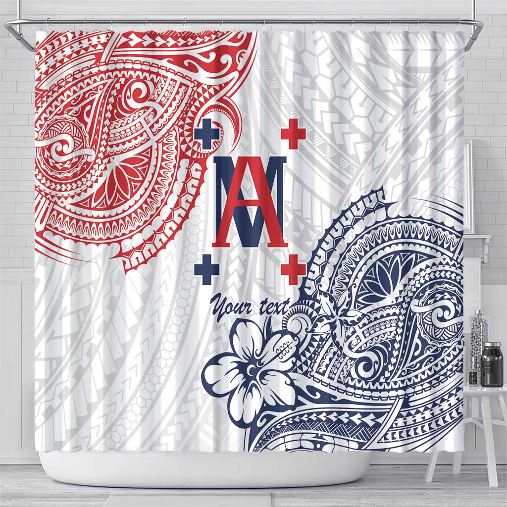 Kingdom of Uvea 1842-1860 Personalized Shower Curtain Wallis and Futuna Polynesian Tribal Pattern