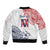 Kingdom of Uvea 1842-1860 Personalized Sleeve Zip Bomber Jacket Wallis and Futuna Polynesian Tribal Pattern
