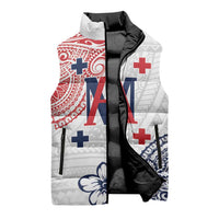 Kingdom of Uvea 1842-1860 Personalized Sleeveless Puffer Jacket Wallis and Futuna Polynesian Tribal Pattern - Polynesian Pride