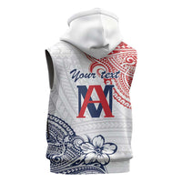 Kingdom of Uvea 1842-1860 Personalized Sleeveless Zip Hoodie Wallis and Futuna Polynesian Tribal Pattern - Polynesian Pride