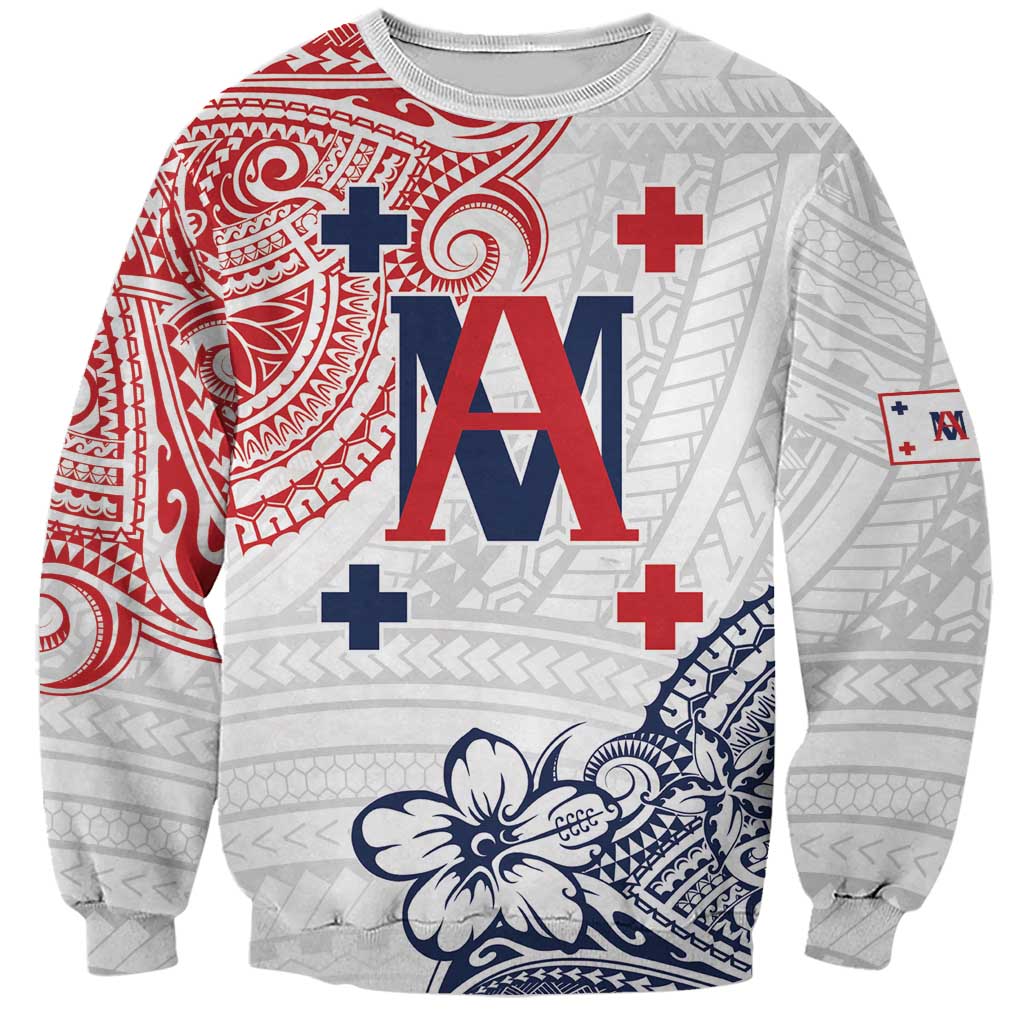 Kingdom of Uvea 1842-1860 Personalized Sweatshirt Wallis and Futuna Polynesian Tribal Pattern