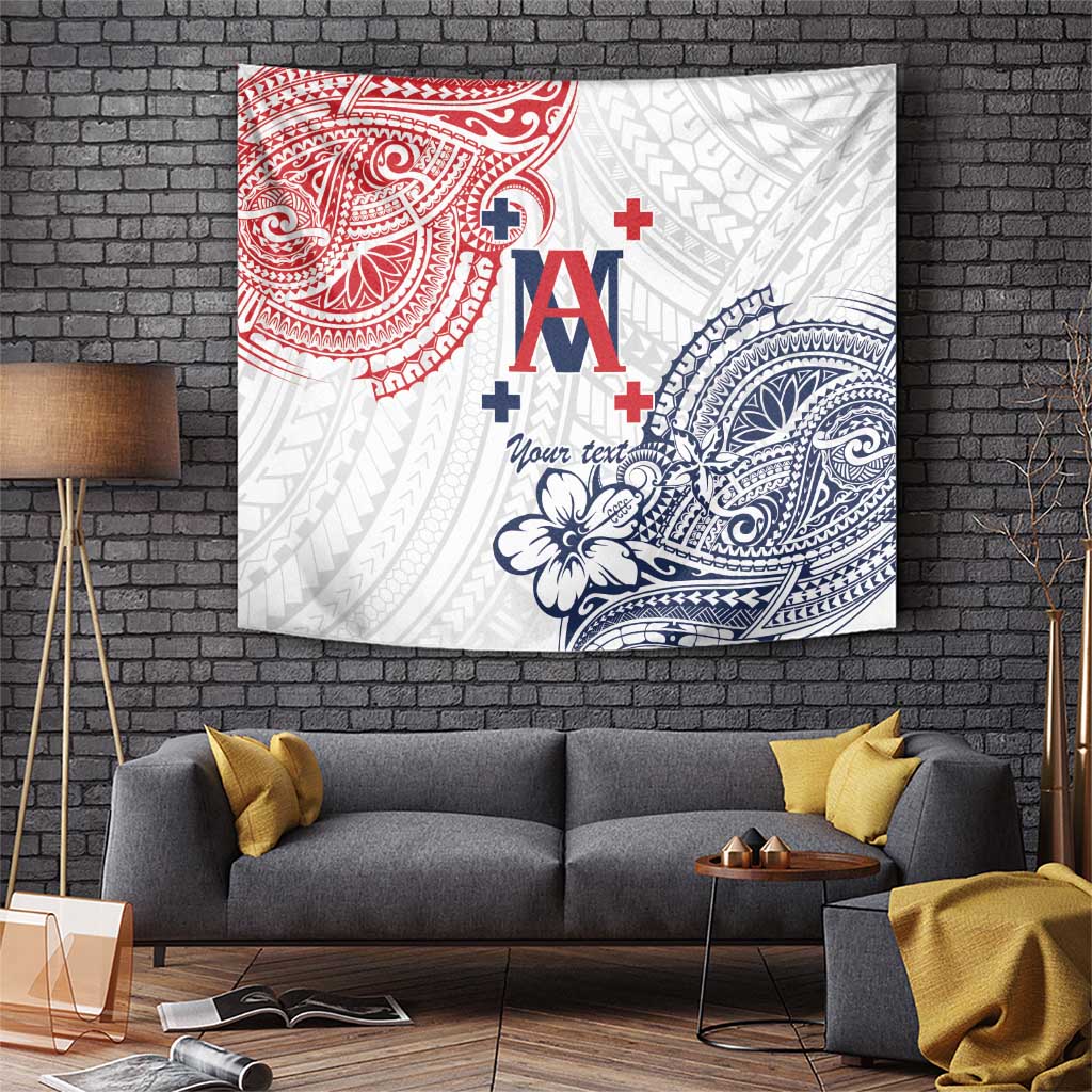 Kingdom of Uvea 1842-1860 Personalized Tapestry Wallis and Futuna Polynesian Tribal Pattern