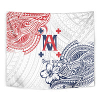 Kingdom of Uvea 1842-1860 Personalized Tapestry Wallis and Futuna Polynesian Tribal Pattern