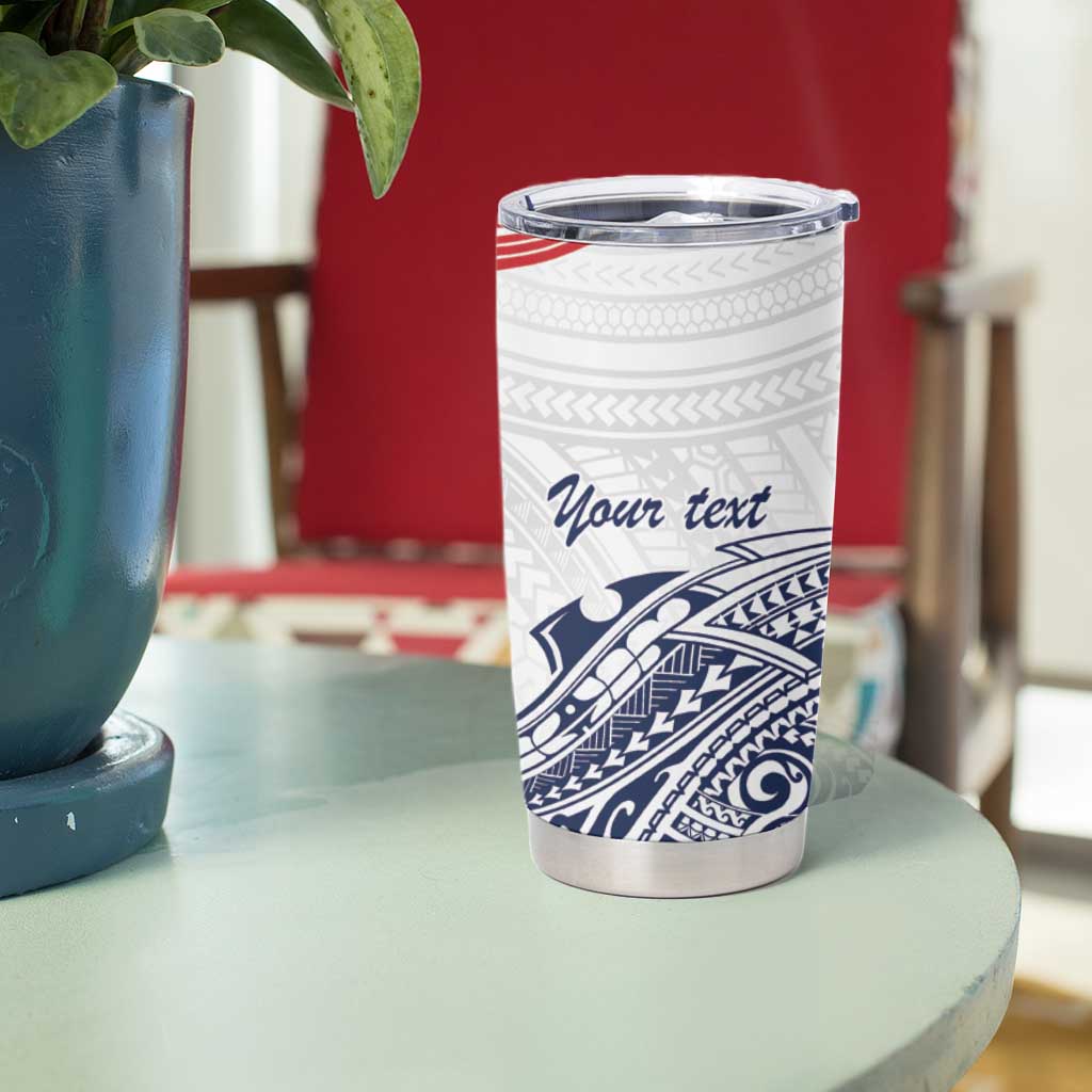 Kingdom of Uvea 1842-1860 Personalized Tumbler Cup Wallis and Futuna Polynesian Tribal Pattern