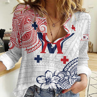 Kingdom of Uvea 1842-1860 Personalized Women Casual Shirt Wallis and Futuna Polynesian Tribal Pattern