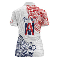 Kingdom of Uvea 1842-1860 Personalized Women Polo Shirt Wallis and Futuna Polynesian Tribal Pattern
