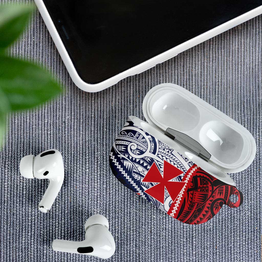 Kingdom of Uvea 1860-1886 Personalized AirPods Case Wallis and Futuna Polynesian Tribal Pattern - Polynesian Pride