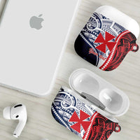 Kingdom of Uvea 1860-1886 Personalized AirPods Case Wallis and Futuna Polynesian Tribal Pattern - Polynesian Pride