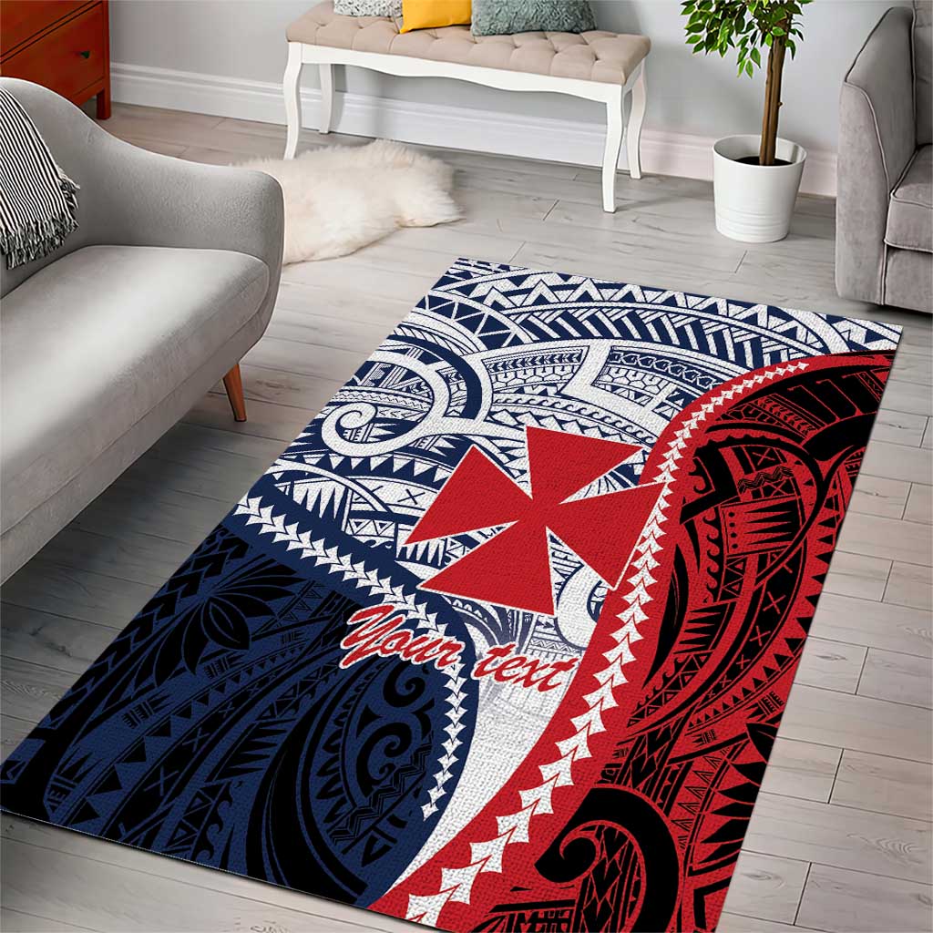Kingdom of Uvea 1860-1886 Personalized Area Rug Wallis and Futuna Polynesian Tribal Pattern