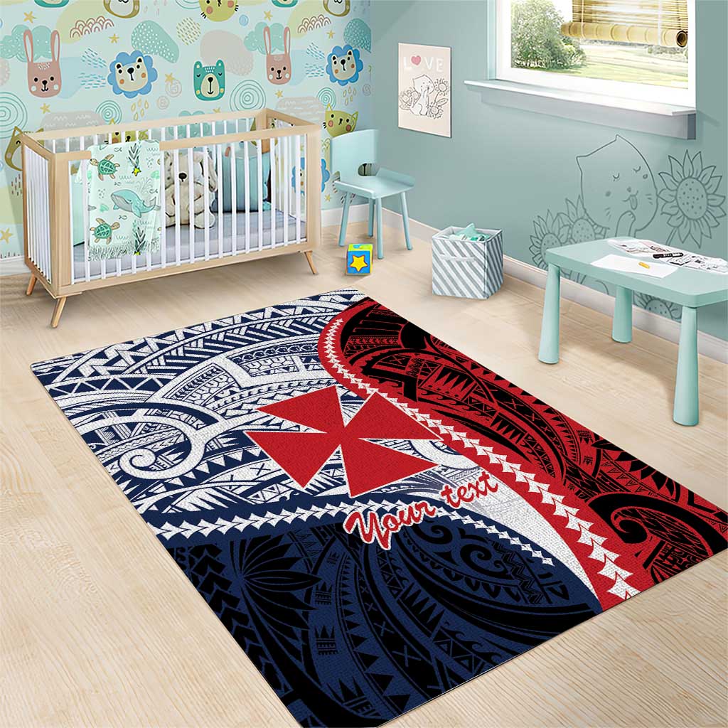 Kingdom of Uvea 1860-1886 Personalized Area Rug Wallis and Futuna Polynesian Tribal Pattern