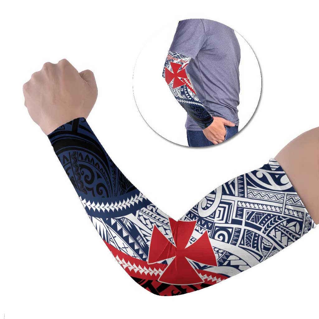 Kingdom of Uvea 1860-1886 Personalized Arm Sleeves Wallis and Futuna Polynesian Tribal Pattern - Polynesian Pride