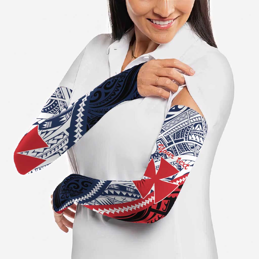 Kingdom of Uvea 1860-1886 Personalized Arm Sleeves Wallis and Futuna Polynesian Tribal Pattern - Polynesian Pride