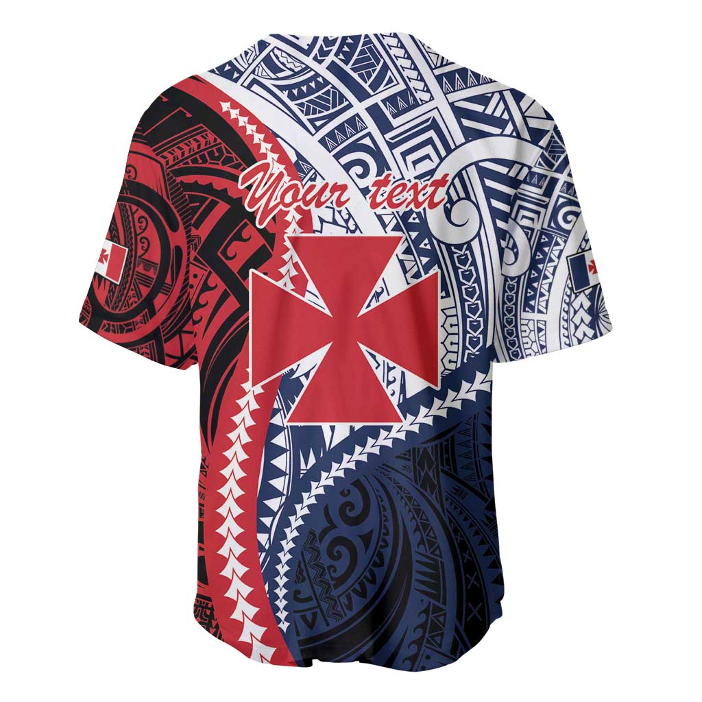 Kingdom of Uvea 1860-1886 Personalized Baseball Jersey Wallis and Futuna Polynesian Tribal Pattern