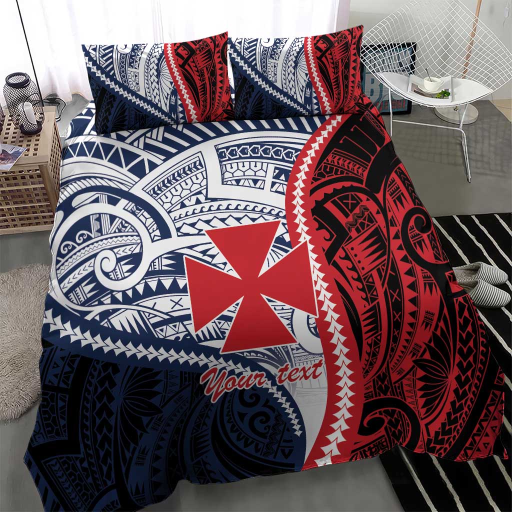 Kingdom of Uvea 1860-1886 Personalized Bedding Set Wallis and Futuna Polynesian Tribal Pattern