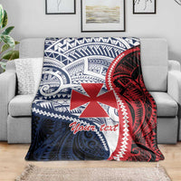 Kingdom of Uvea 1860-1886 Personalized Blanket Wallis and Futuna Polynesian Tribal Pattern