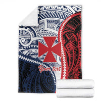 Kingdom of Uvea 1860-1886 Personalized Blanket Wallis and Futuna Polynesian Tribal Pattern