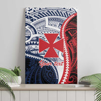 Kingdom of Uvea 1860-1886 Personalized Canvas Wall Art Wallis and Futuna Polynesian Tribal Pattern