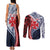 Kingdom of Uvea 1860-1886 Personalized Couples Matching Tank Maxi Dress and Long Sleeve Button Shirt Wallis and Futuna Polynesian Tribal Pattern