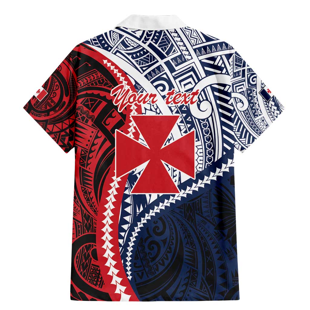 Kingdom of Uvea 1860-1886 Personalized Family Matching Mermaid Dress and Hawaiian Shirt Wallis and Futuna Polynesian Tribal Pattern