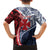 Kingdom of Uvea 1860-1886 Personalized Family Matching Off The Shoulder Long Sleeve Dress and Hawaiian Shirt Wallis and Futuna Polynesian Tribal Pattern