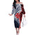 Kingdom of Uvea 1860-1886 Personalized Family Matching Off The Shoulder Long Sleeve Dress and Hawaiian Shirt Wallis and Futuna Polynesian Tribal Pattern