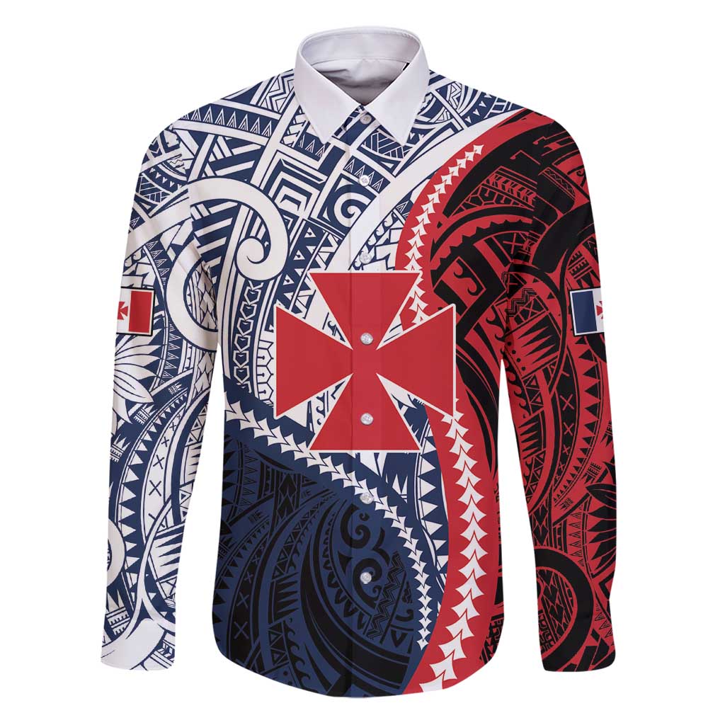 Kingdom of Uvea 1860-1886 Personalized Family Matching Puletasi and Hawaiian Shirt Wallis and Futuna Polynesian Tribal Pattern