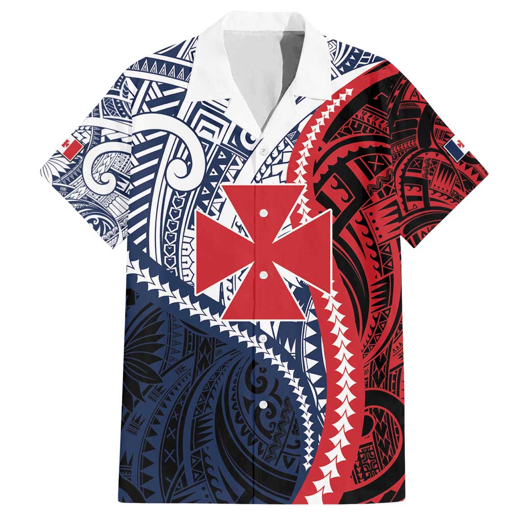 Kingdom of Uvea 1860-1886 Personalized Family Matching Summer Maxi Dress and Hawaiian Shirt Wallis and Futuna Polynesian Tribal Pattern