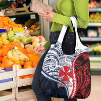 Kingdom of Uvea 1860-1886 Personalized Grocery Bag Wallis and Futuna Polynesian Tribal Pattern