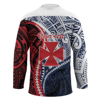 Kingdom of Uvea 1860-1886 Personalized Hockey Jersey Wallis and Futuna Polynesian Tribal Pattern - Polynesian Pride