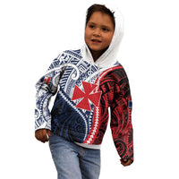 Kingdom of Uvea 1860-1886 Personalized Kid Hoodie Wallis and Futuna Polynesian Tribal Pattern