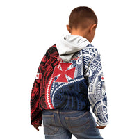 Kingdom of Uvea 1860-1886 Personalized Kid Hoodie Wallis and Futuna Polynesian Tribal Pattern