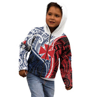 Kingdom of Uvea 1860-1886 Personalized Kid Hoodie Wallis and Futuna Polynesian Tribal Pattern