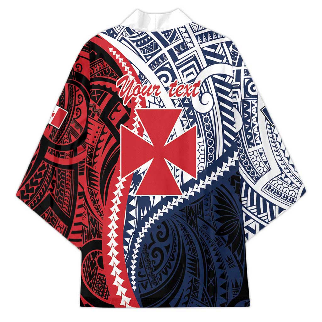 Kingdom of Uvea 1860-1886 Personalized Kimono Wallis and Futuna Polynesian Tribal Pattern - Polynesian Pride